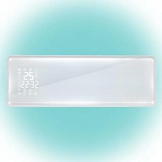 Hősugárzó 1000/2000 W Home FKF 54203 smart fali ventilátoros fűtőtest üveg fehér