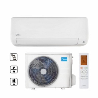 Klíma Midea All Easy Pro 3,5 kW inverteres, hűtő-fűtő, split légkondícionáló MEX-12-SP WiFi