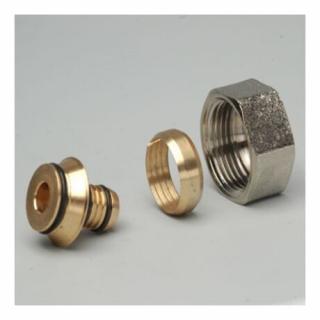 Osztógyűjtő osztócsatlakozó sárgaréz 16x2 mm 3/4" NÁ eurokónuszos