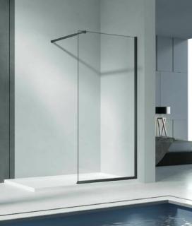 Zuhanyfal Walk-in 120x200 Aquatrend W10-120 Black