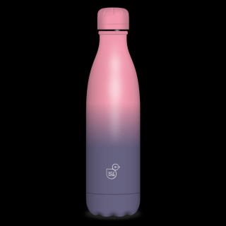 Ars Una rózsaszín-lila duplafalú fémkulacs 500 ml