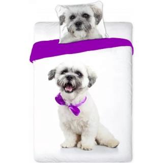 Bichon Havanese kutyás gyermek ágyneműhuzat garnitúra 140x200