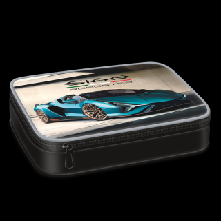 Lamborghini többszintes tolltartó - kék