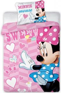 Minnie Mouse Sweet ovis ágyneműhuzat garnitúra 100x135