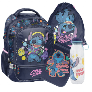 Paso Stitch World iskolatáska szett kulaccsal