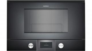 Gaggenau BMP 225 100 beépíthető mikró, balos, antracit 60 cm széles, 38 magas