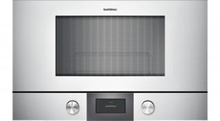 Gaggenau BMP 225 110 beépíthető mikró, balos, inox 60 cm széles, 38 magas