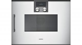 Gaggenau BMP 250 130 beépíthető kombi sütő-mikró, jobbos, ezüst 60 cm széles