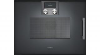 Gaggenau BMP 251 100 beépíthető kombi sütő-mikró, balos, antracit 60 cm széles