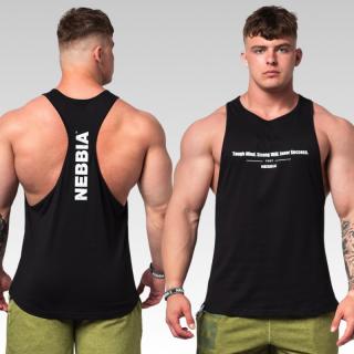 NEBBIA - Férfi Gym trikó FLEXIN 360 (black) (L) - NEBBIA