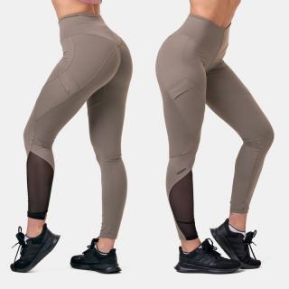 NEBBIA - Fit and Smart magas derekú fitness leggings 572 (mocha) (L) - NEBBIA