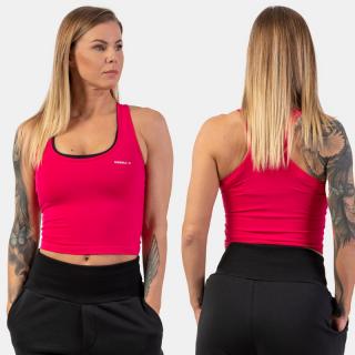 NEBBIA - Fitness crop top 422 (pink) (M) - NEBBIA