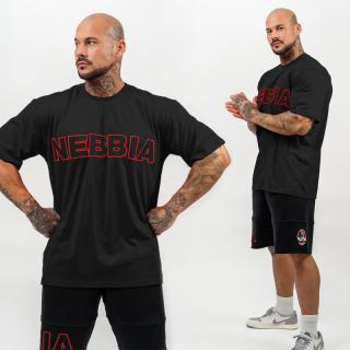 NEBBIA - Fitness póló LEGACY 711 (black) (XL) - NEBBIA
