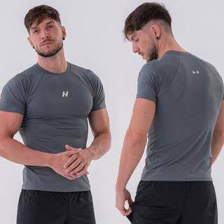 NEBBIA - Funkcionális férfi póló slim fit 324 (grey) (M) - NEBBIA