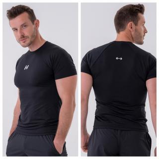 NEBBIA - Funkcionális férfi slim fit póló 324 (black) (L) - NEBBIA