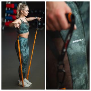 NEBBIA - Hálós fitness nadrág BREATHE 400 (camo green) (L) - NEBBIA