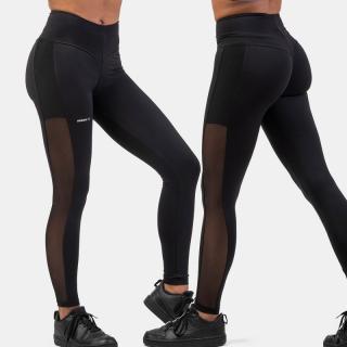 NEBBIA - Hálós sport leggings BREATHE 401 (black) (L) - NEBBIA