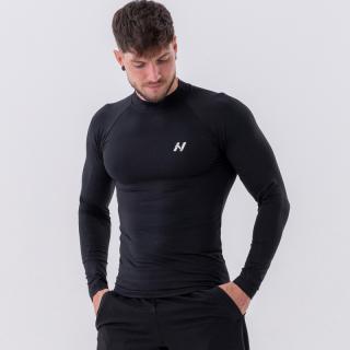 NEBBIA - Hosszú ujjú férfi sport felső 328 (black) (L) - NEBBIA