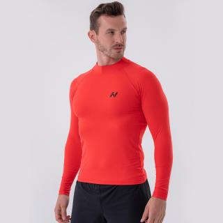 NEBBIA - Hosszú ujjú sportfelső férfi 328 (red) (XL) - NEBBIA