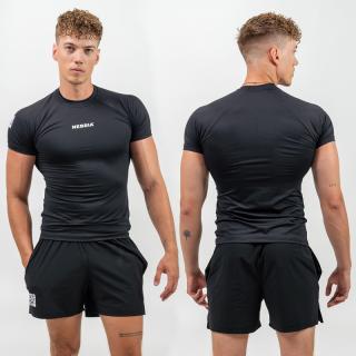 NEBBIA - Kompresziós fitness póló férfi 339 (black) (M) - NEBBIA