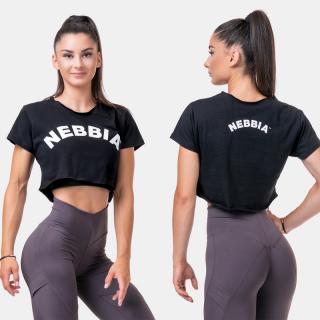 NEBBIA - Laza crop top Fit and Sporty 583 (black) (M) - NEBBIA