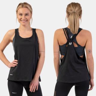 NEBBIA - Laza női sport trikó FEELING GOOD 419 (black) (L) - NEBBIA
