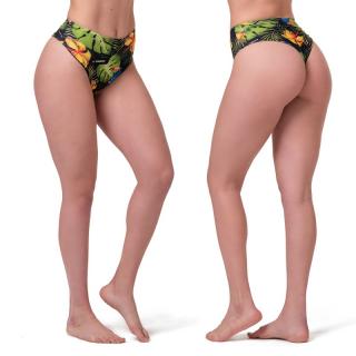 NEBBIA - Magas derekú brazil bikini alsó 555 (Tr. Jungle Green) (M) - NEBBIA