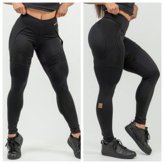 NEBBIA - Magas derekú hálós edző leggings 838 (black-gold) (L) - NEBBIA