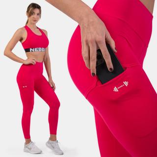 NEBBIA - Magas derekú sport leggings ACTIVE 402 (pink) (M) - NEBBIA