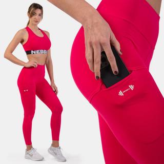 NEBBIA - Magas derekú sport leggings ACTIVE 402 (pink) (XS) - NEBBIA