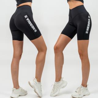 NEBBIA - Női biciklis short magas derékkal ICONIC 238 (black) (L) - NEBBIA