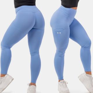NEBBIA - Női fitness leggings zsebbel ACTIVE 402 (light blue) (L) - NEBBIA