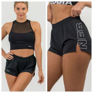 NEBBIA - Női fitness short 442 (black) (XS) - NEBBIA