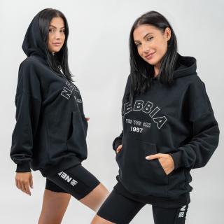 NEBBIA - Oversize melegítőfelső GYM RAT 256 (black) (L) - NEBBIA