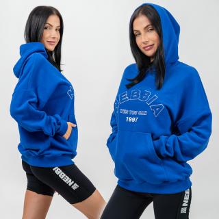 NEBBIA - Oversize melegítőfelső GYM RAT 256 (blue) (L) - NEBBIA