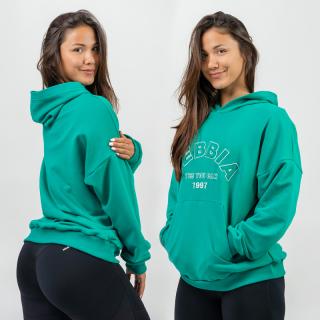 NEBBIA - Oversize melegítőfelső GYM RAT 256 (green) (L) - NEBBIA