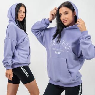 NEBBIA - Oversize melegítőfelső GYM RAT 256 (light purple) (L) - NEBBIA