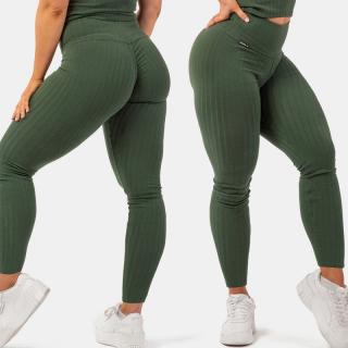 NEBBIA - Pamut bordázott leggings 405 (dark green) (M) - NEBBIA