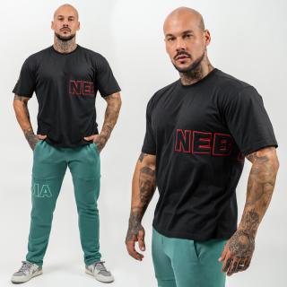 NEBBIA - Rövidujjú férfi póló DEDICATION 709 (black) (XL) - NEBBIA