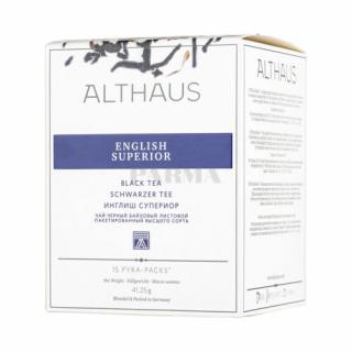 Althaus Klasszikus Indiai és ceyloni fekete tea (English Breakfast St. Andrews) 15x2,75g