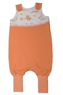 Téli baba narancssárga lány tipegő hálózsák