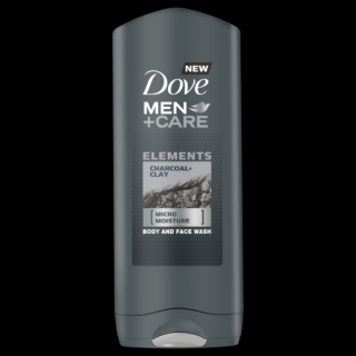 Dove Men+Care Charcoal Clay Tusfürdő 400 ml