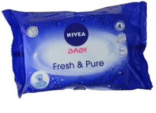 Nivea Baby Fresh  Pure Popsitörlő 63 db