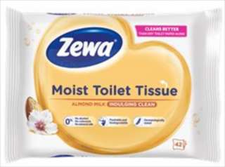 Zewa Almond Milk Nedves Toalettpapír 42 db