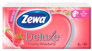 Zewa Deluxe Creamy Strawberry Papírzsebkendő 3 réteg 90 db