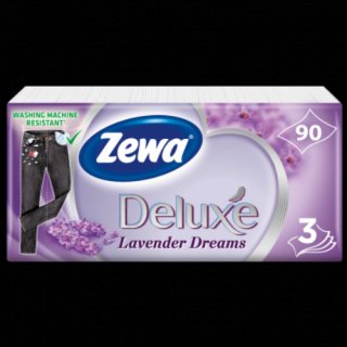 Zewa Deluxe Lavender Dreams Papírzsebkendő 3 réteg 90 db