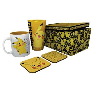 GB Eye: Pokemon Pikachu gift set mug, glass, 2 x coasters (Ajándéktárgyak)