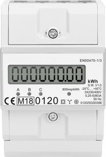 3 fázisú digitális almérő 0,25-80A