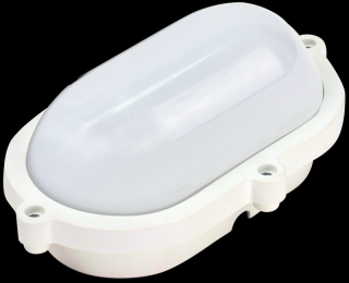 Védett, műanyag házas LED hajólámpa, ovális forma