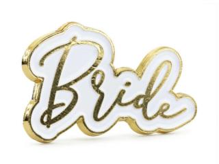 lánybúcsú kitűző - Bride